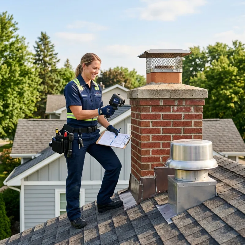 Technician inspecting a Mordialloc roof cavity and ductwork for a dead bird